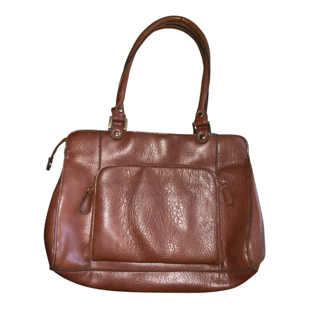 Cornell Brown Satchel Handbag One Size - Picture 3 of 6